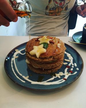 Pancakes  at Balino Yoga Café  in Sevilla