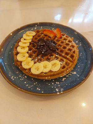 Waffle at Balino Yoga Café  in Sevilla