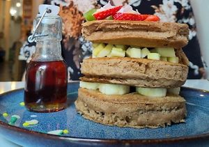 Pancakes at Balino Yoga Café  in Sevilla