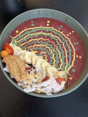 Third Eye smoothie bowl  at Balino Yoga Café  in Sevilla