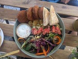 Falafal bowl at Balino Yoga Café  in Sevilla