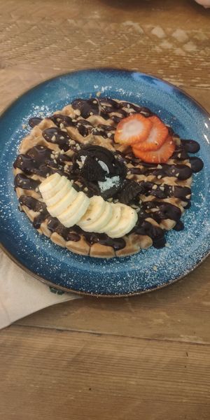 Waffle at Balino Yoga Café  in Sevilla