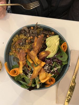 Hummus bowl  at Balino Yoga Café  in Sevilla