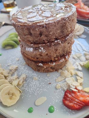 Tortitas (es un must, están increíbles) at Balino Yoga Café  in Sevilla