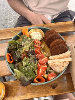 Falafel bowl   at Balino Yoga Café  in Sevilla