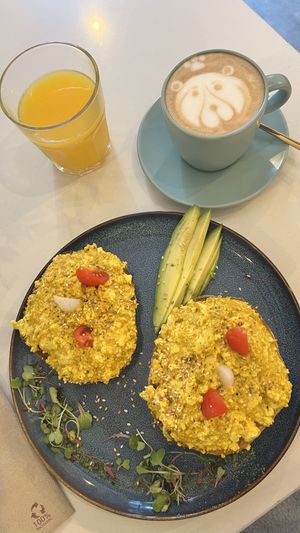 Scrambled tofu   at Balino Yoga Café  in Sevilla