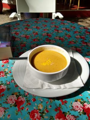 Soup that came with lunch  at PSI in Lisbon