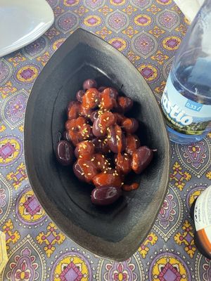 Marinated Olives at PSI in Lisbon