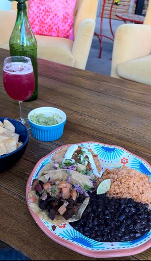 Al pastor, fish, and potato tacos   at Sugar Taco in Long Beach