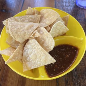 free chips and salsaa  at Sugar Taco in Long Beach
