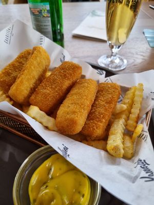 Fish & Chips (vegan) at Kannelloni Beach in Juist