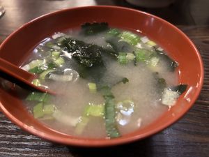 Miso soup   at T.A.O Street Food in Darlington