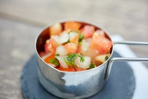 pico de gallo at Appus Cafe - Palo Verde Ave in Long Beach