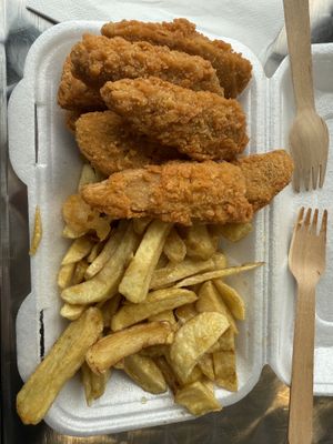   at The Front Fish and Chips in Newbiggin-by-the-sea