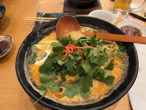 Vegan Coriander Red Ramen at Nagomi Japanese Dining in Cammeray
