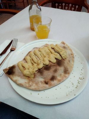 Calzone Kairo at Burg Brasserie in Vaduz