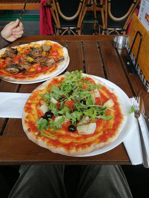 Lecce pizza at Burg Brasserie in Vaduz