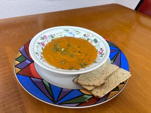 Curried Sweet Potato Soup at Taste of Eden  in Decatur