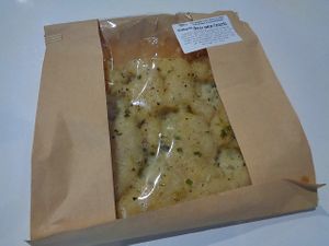 Onion focaccia.  at Bre's Patisserie in Warren