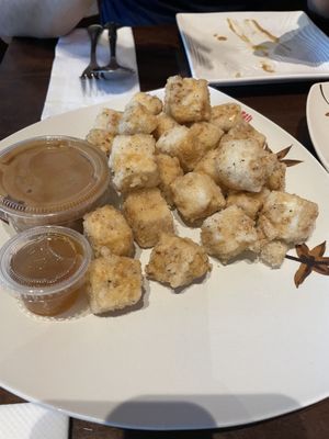 Fried tofy  at Happy Flower Eatery and Boba in Sunnyvale