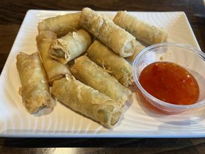 Mini fried rolls  at Happy Flower Eatery and Boba in Sunnyvale