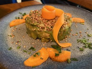 Mango 🥭 avocado 🥑 tartar  at Le Grenier de Notre Dame in Paris