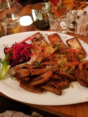 Main dish at Le Grenier de Notre Dame in Paris