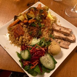 Vegan & GF mezze  at Le Grenier de Notre Dame in Paris