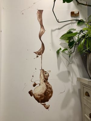 A bit of whimsy in the bathroom    at Le Grenier de Notre Dame in Paris