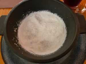 Coconut soup  at Le Grenier de Notre Dame in Paris