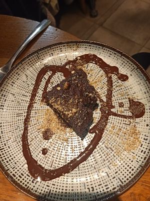 3rd course/Desert: Brownie made of Beetroot at Le Grenier de Notre Dame in Paris