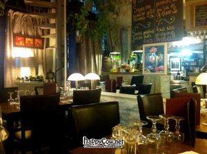 inside at Le Grenier de Notre Dame in Paris