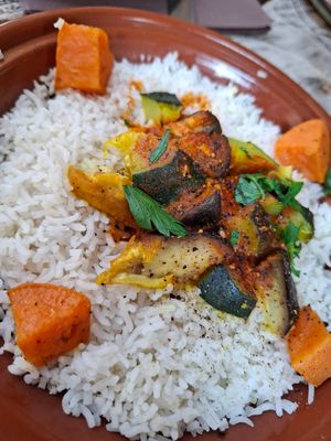 Basmati rice at Le Grenier de Notre Dame in Paris