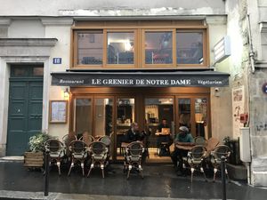 The outside! at Le Grenier de Notre Dame in Paris