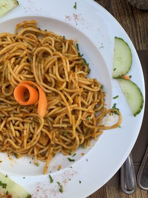 Spaghetti at Le Grenier de Notre Dame in Paris