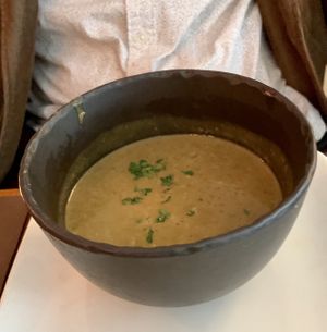 Lentil soup at Le Grenier de Notre Dame in Paris