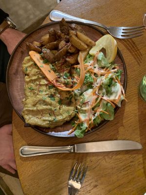 Seitan steak at Le Grenier de Notre Dame in Paris