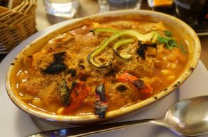 Le Cassoulet Vegetarien. at Le Grenier de Notre Dame in Paris