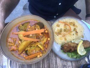 « Kabob » on the side  at Le Grenier de Notre Dame in Paris