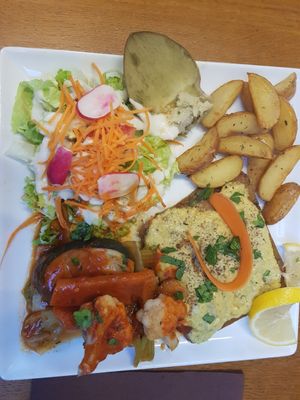 Seitan steak at Le Grenier de Notre Dame in Paris