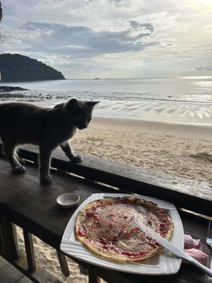Vegan pancake  at Beach Shack Chalet in Tioman Island