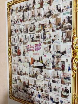 Photo collage of visitors  at Veggie Kitchen Malang in Malang