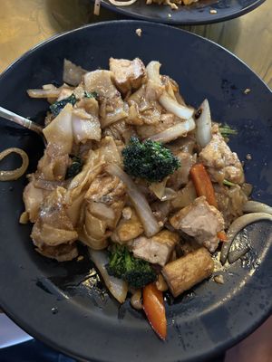 Drunken Noodle with tofu.   at Orchid Thai in Lincoln