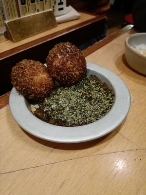 Panko fried bao and aubergine at BAO Borough  in South East London
