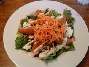 B-wing salad at Veggie Grill by Next Level - The Dome in Hollywood