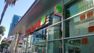 outside at Veggie Grill by Next Level - The Dome in Hollywood