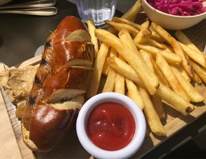 Bratwurst at Veggie Grill by Next Level - The Dome in Hollywood