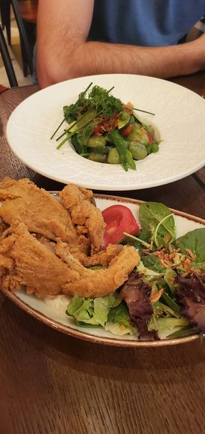 Mushrooms and gnocchi at Piwnica Rajców in Gdansk