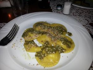 Ravioli  at La Capra Campa Vegacceria in Rome