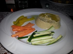 Hummus  at La Capra Campa Vegacceria in Rome